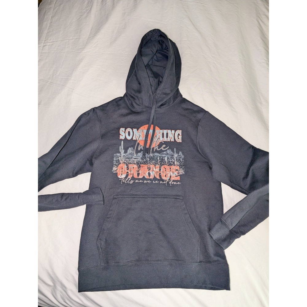 Port Authority Zach Bryan Small Something In The Orange Long Sleeve Black Hoodie